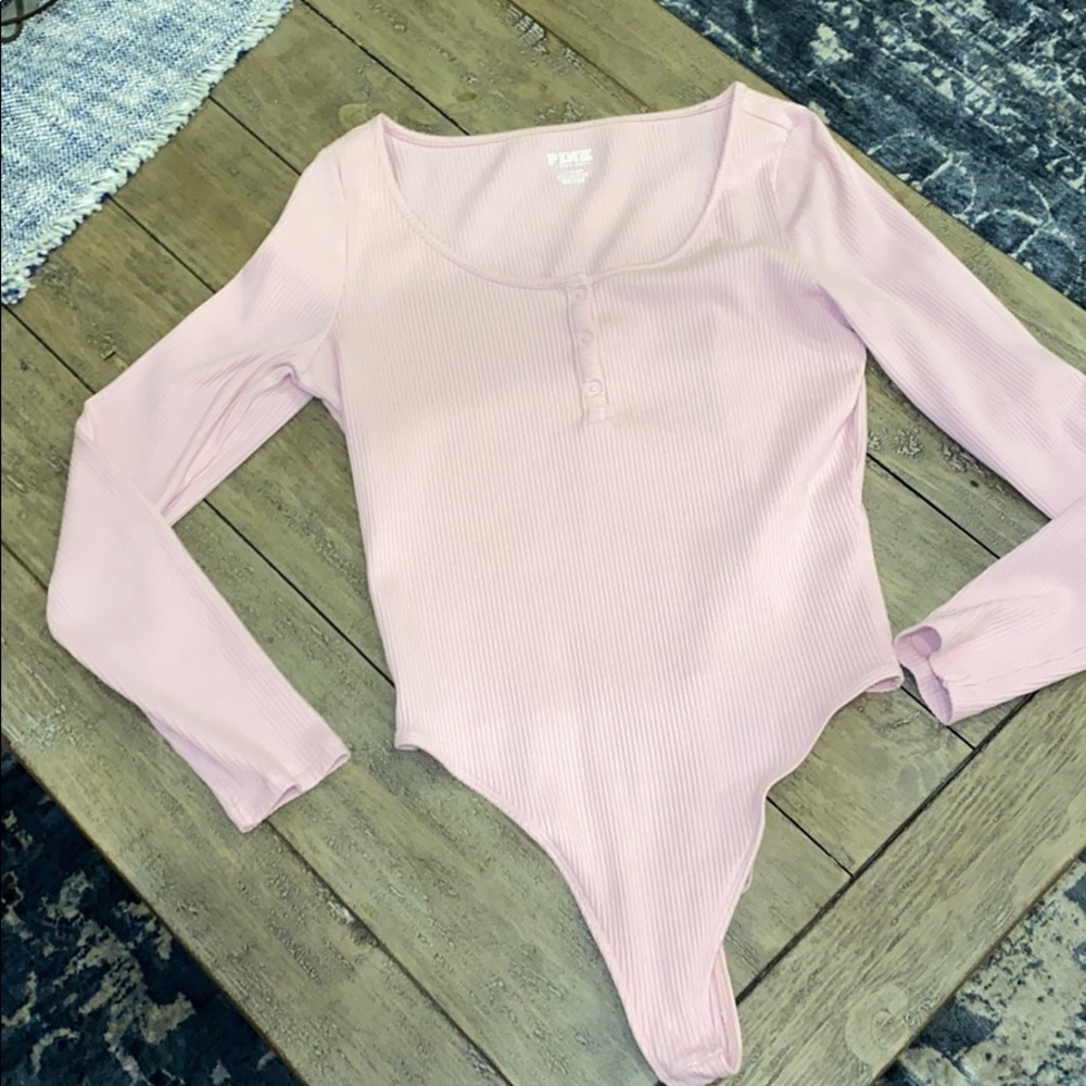 Pink by VS pink body suit